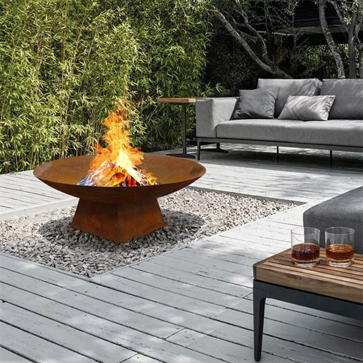 corten steel fire pits