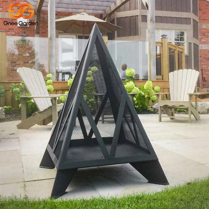 Alibaba pi bon Sellers Deyò Kay ak Jaden Corten Steel Fire Place