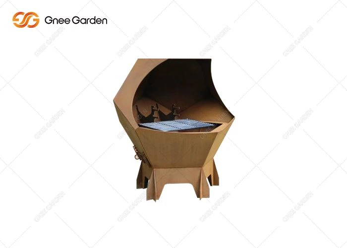 Corten Steel Fireplace Barbecue Chabon Grill