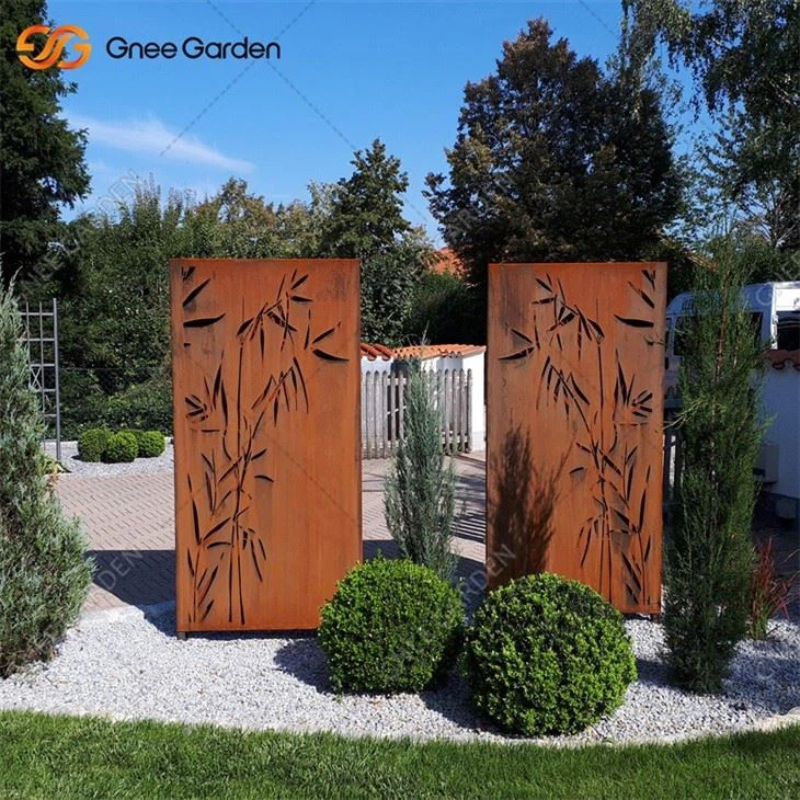 Corten Steel Screen For Garden Decoration
