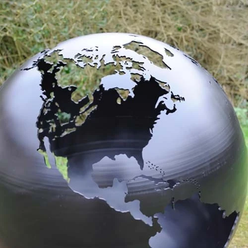 Factory Can Customize Laser Cutting Corten Steel Fire Ball Pit Outdoor Garden