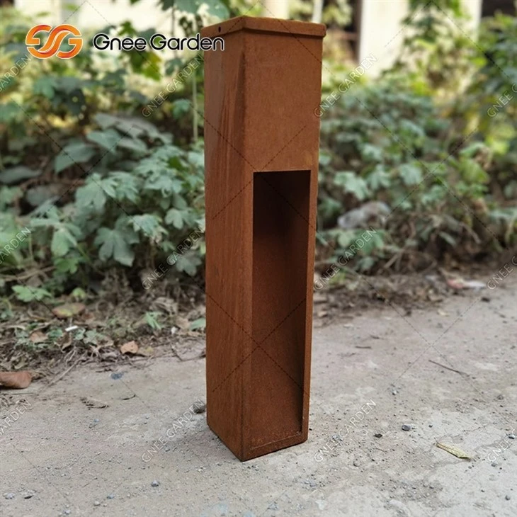 Metal Lighting Corten Steel Garden Sculptures