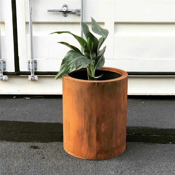 Modern Corten Steel Raised Garden Beds And Planters For Sale