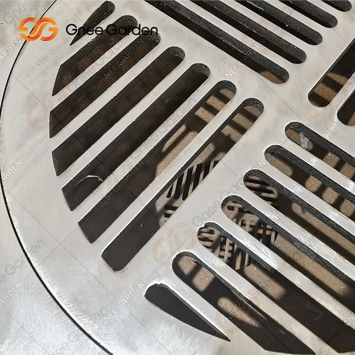 Outdoor Family Cooking Wood Charcoal Corten Metal Fire Pit BBQ Grill