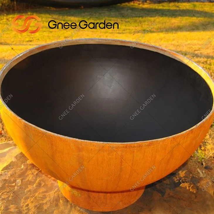 Deyò chemine san lafimen Fire Pot Steel Fire Bowl Corten Steel Fire Pit