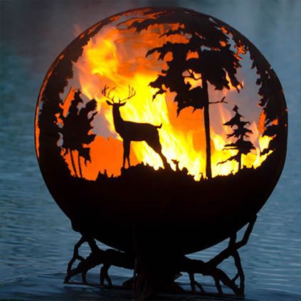 Corten Steel dife esfè