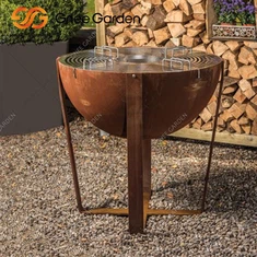 Corten Steel Fire Pits Barbecue Grill Deyò
