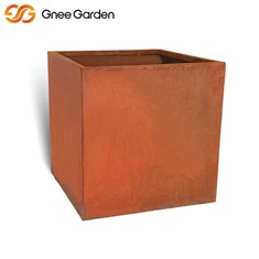 Corten Steel Flower Pot