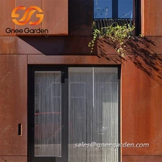 Corten Steel Perforation Panno Achitekti