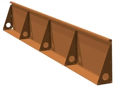 Customized Corten Steel gazon rebò jaden kabann zèb