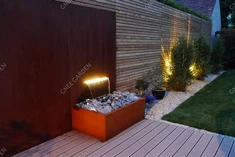 Modèn Corten Steel Garden Pond Garden Fountain Water Feature