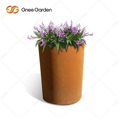 Conique Corten Steel Rusty Metal 2mm epesè flè plantè