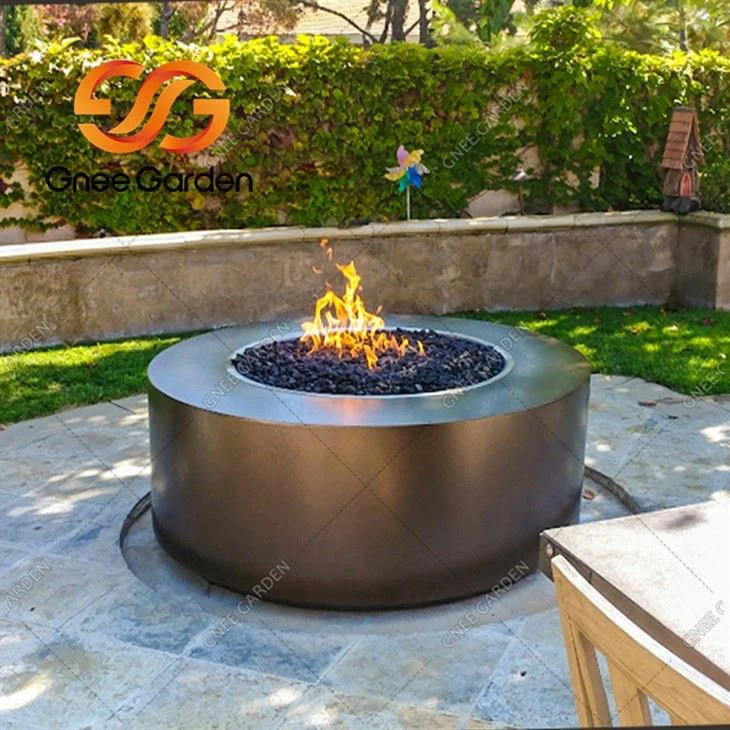Weathering Steel natural Gas Fire Pits Table5