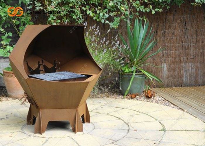 Wholesale Welding Corten Steel Rusty Metal Barbecue Plate Fire Pit