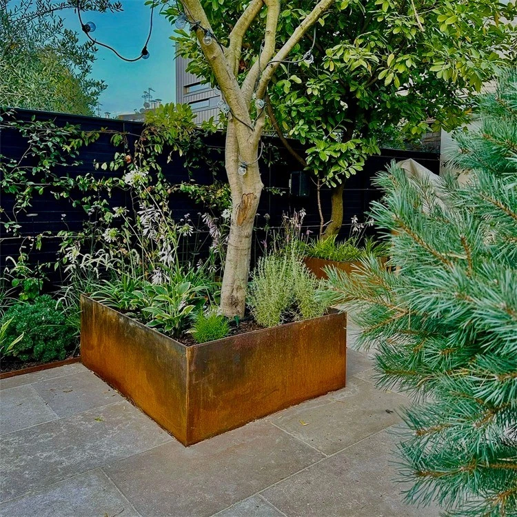 Backyard Weathering Steel Raised Garden Beds Backyard Weathering Steel Raised Garden Beds