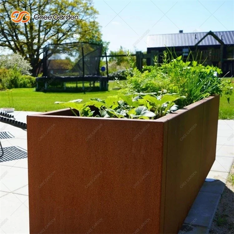 Backyard Weathering Steel Planter Boxes Backyard Weathering Steel Planter Boxes