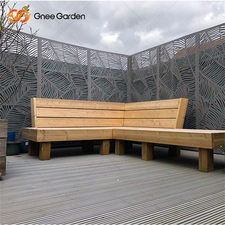 Modern Corten Steel Garden Screen Panel