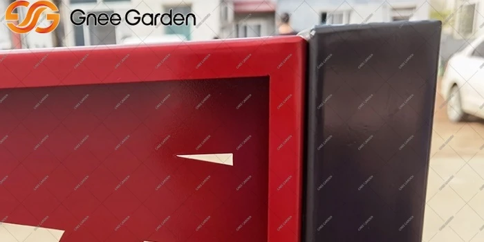 Corten Steel modern fence Corten Steel modern fence